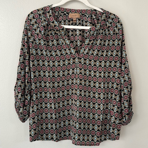 Anthropologie Tops - Anthropologie Kachel 100% Silk 3/4 Sleeve Top